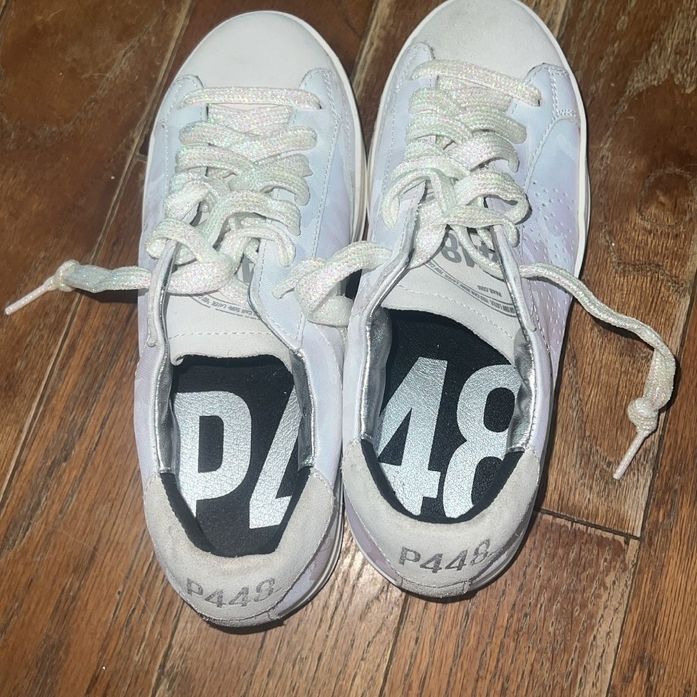NWOT P448 Iridescent Sneakers - Picture 5 of 8